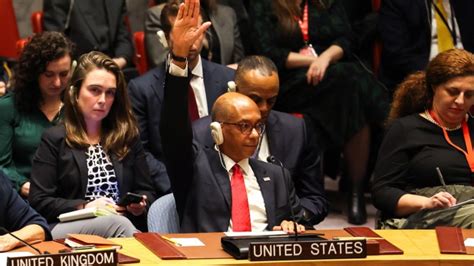 US vetoes UN resolution calling for 'humanitarian pause' in Gaza during Israel-Hamas war